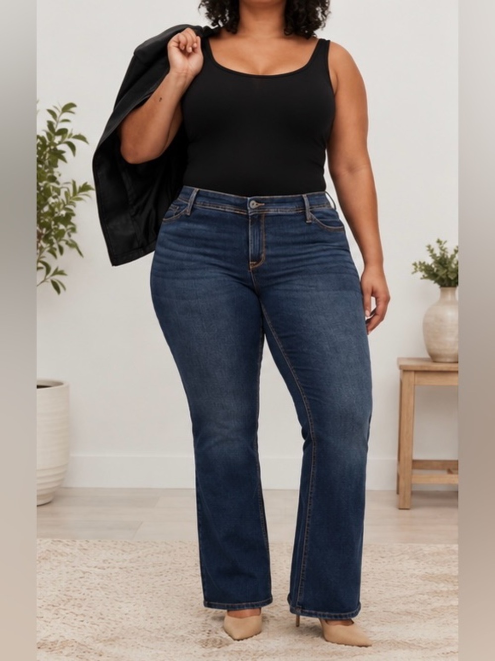 Torrid Relaxed Boot Jeans Stretch Dark Wash 18 Short Plus